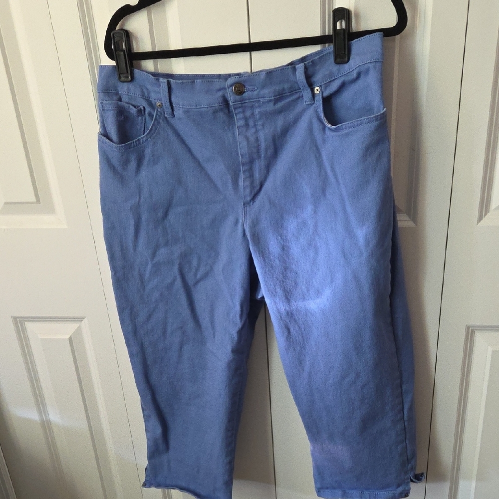 Gloria Vanderbilt Ankle Jeans in Soft Blue